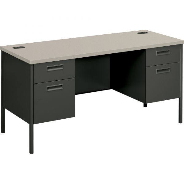 HONP3231G2S HON Metro Series Kneespace Credenza, 60w x 24d x 29 1/2h, Gray Patterned/Charcoal