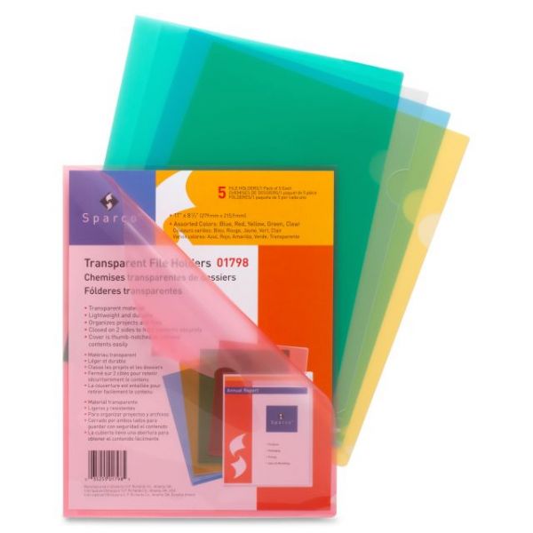 SPR01798 Sparco Transparent File Holders