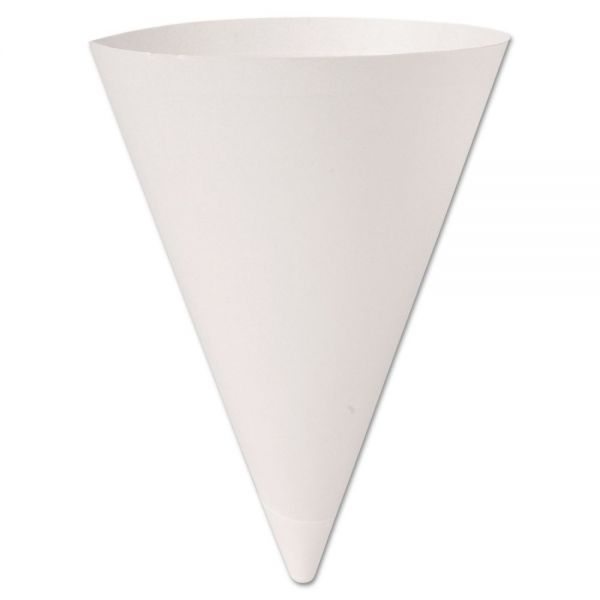 SCC156BB Dart Bare Treated Paper Cone Water Cups, 7 oz., White, 250/Bag, 20 Bags/Carton