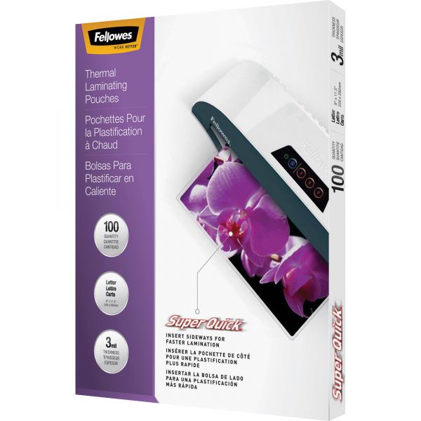 SYNX3412317 Fellowes Letter Size Laminating Pouches