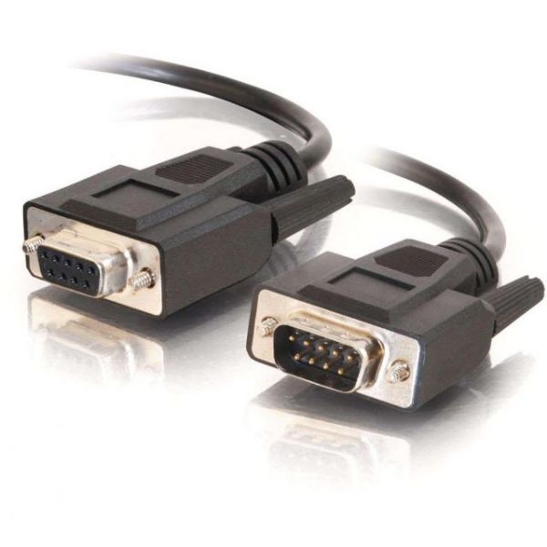 SYNX2396776 C2G 1ft DB9 M/F Extension Cable - Black