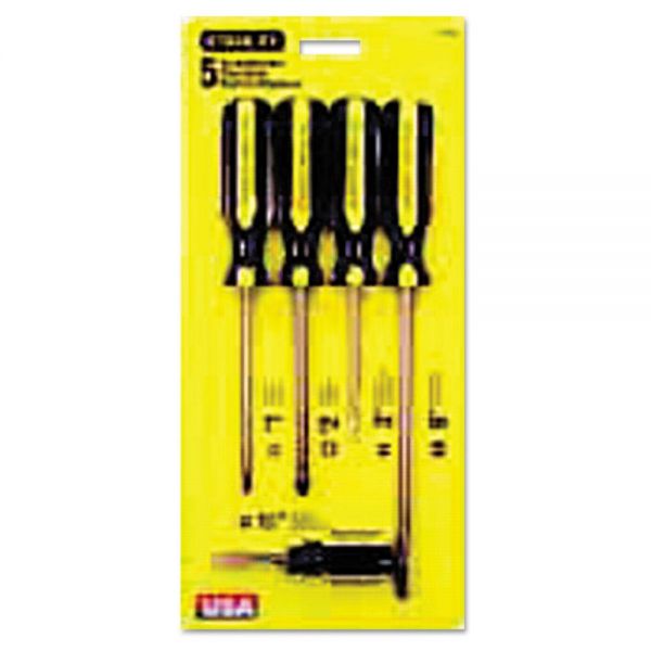 BOS66150 Stanley Tools 5-Piece 100 Plus Combination Screwdriver Set
