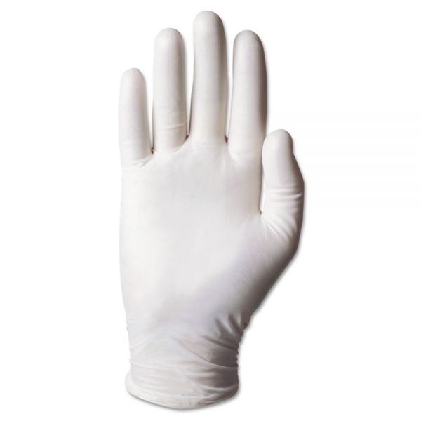 ANS34715M AnsellPro Dura-Touch 5-Mil PVC Powdered Gloves, Medium, Clear, 100/Box