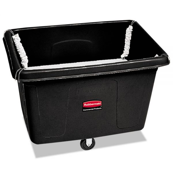 RCP4618BLA Rubbermaid Commercial Spring Platform Truck, Rectangular, 600 lb. Cap., Black