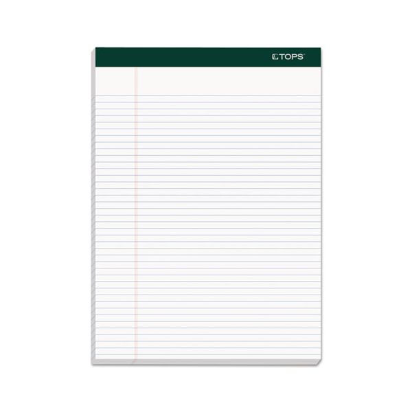 TOP99612 TOPS Double Docket Ruled Pads, 8 1/2 x 11 3/4, White, 100 Sheets, 4 Pads/Pack