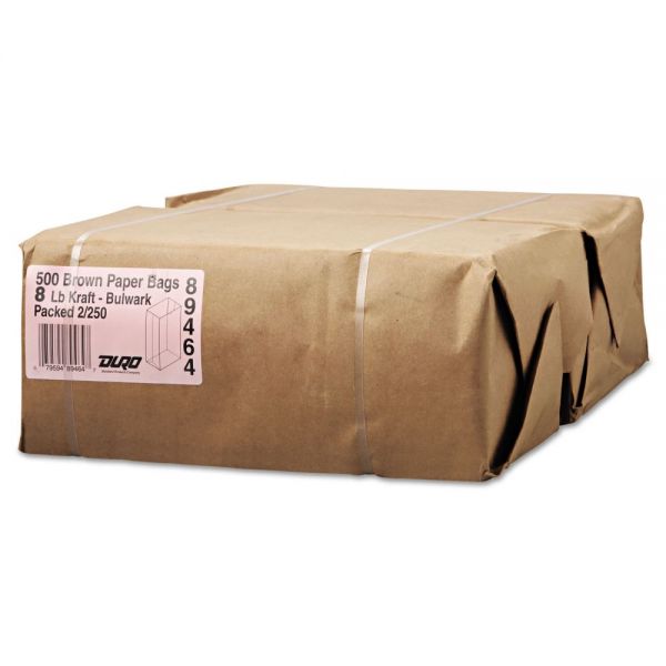 BAGGX8500 General #8 Paper Grocery, 57lb Kraft, Extra-Heavy-Duty 6 1/8x4 1/6 x12 7/16, 500 bags