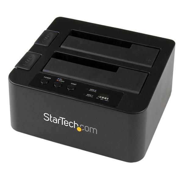 SYNX3920544 StarTech.com eSATA / USB 3.0 Hard Drive Duplicator Dock - Standalone HDD Cloner with SATA 6Gbps for fast-speed duplication