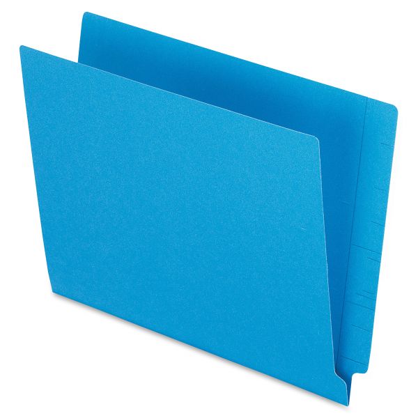PFXH110DBL Pendaflex Reinforced End Tab Folders, Two Ply Tab, Letter, Blue, 100/Box