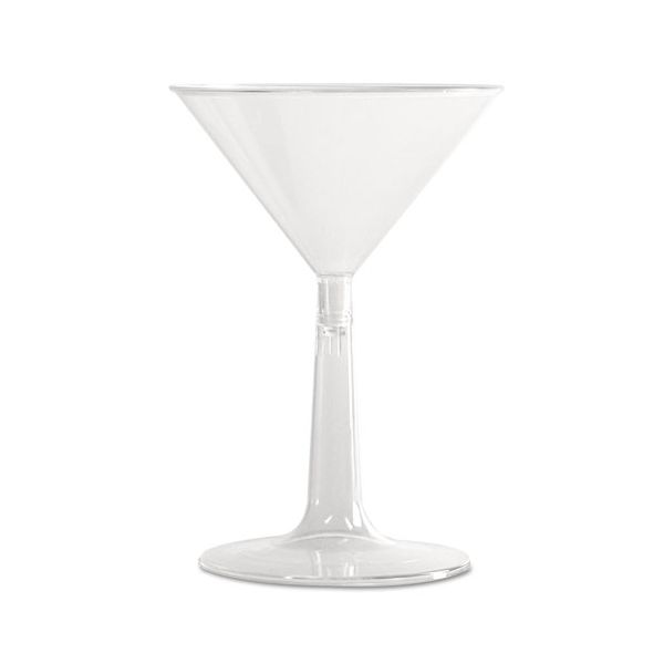 WNAMT696 WNA Comet Plastic Martini Glasses, 6 oz., Clear, Two-Piece Construction, 12/Pack