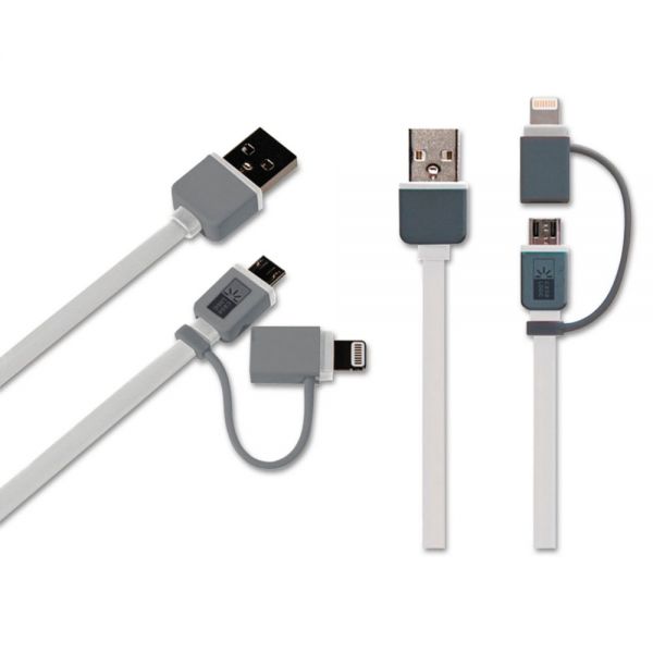 BTHCLLPCA003WT Case Logic Combo Cable, 3 1/2 ft, Gray