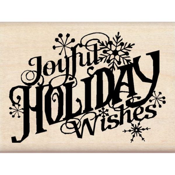 NOTM107335 Inkadinkado Christmas Mounted Rubber Stamp 3"X2.25"