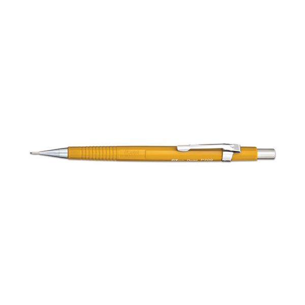 PENP209G Pentel Sharp Mechanical Drafting Pencil, 0.9 mm, Yellow Barrel
