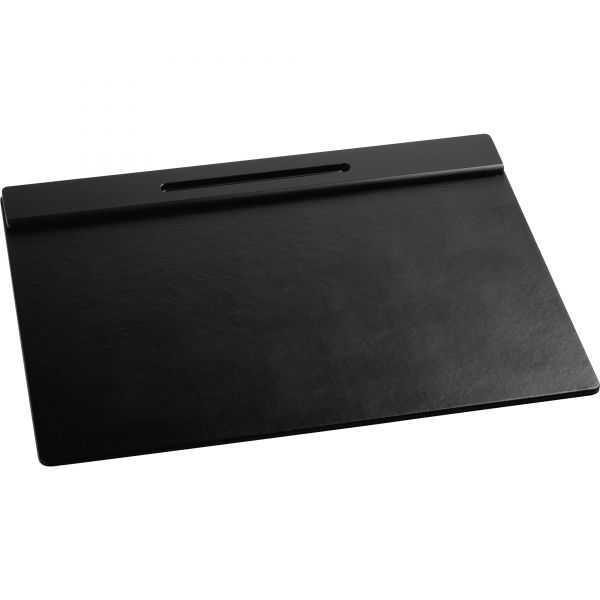 ROL62540 Rolodex Wood Tone Desk Pad, Black, 21 x 18