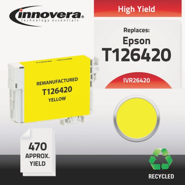 IVR26420 Innovera Remanufactured T126420 (126) Ink, Yellow