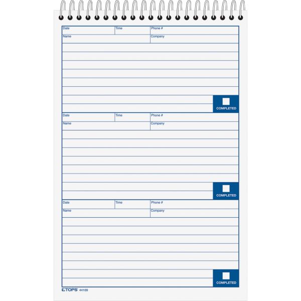 TOP44169 TOPS Voice Message Log Books