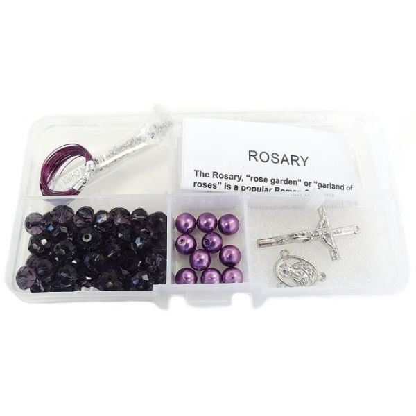 NOTM104865 Crystal & Pearl Rosary Bead Kit