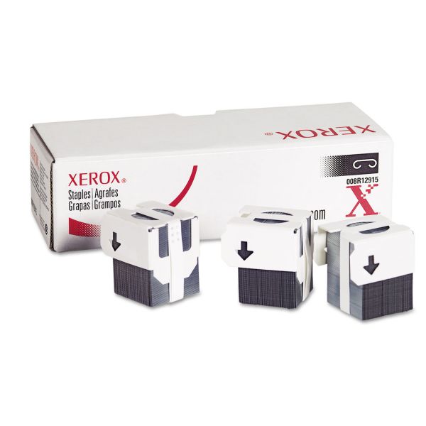 XER008R12915 Xerox Staples for Xerox WORKCENTRE PRO123/M24/Others, 3 Cartridges, 15,000 Staples