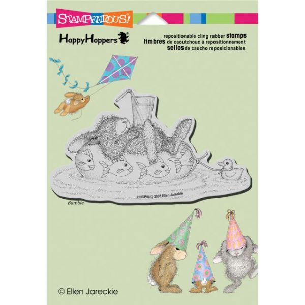 NOTM429811 Stampendous HappyHopper Cling Rubber Stamp 5.5"X4.5" Sheet