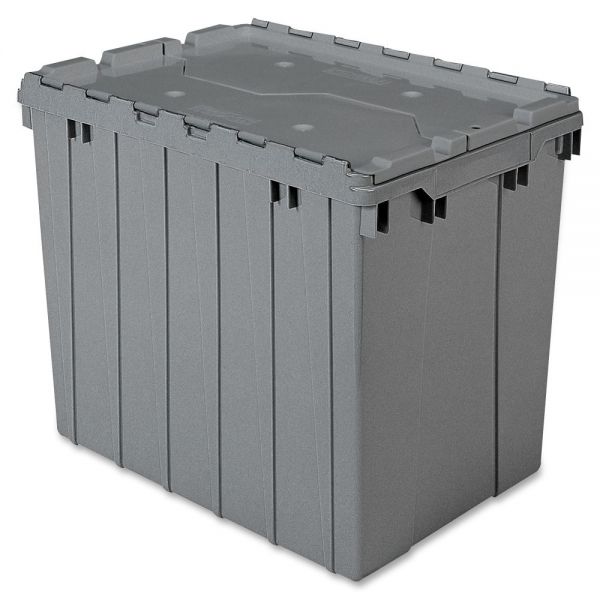 AKM39170GREY Akro-Mils Attached Lid Storage Container