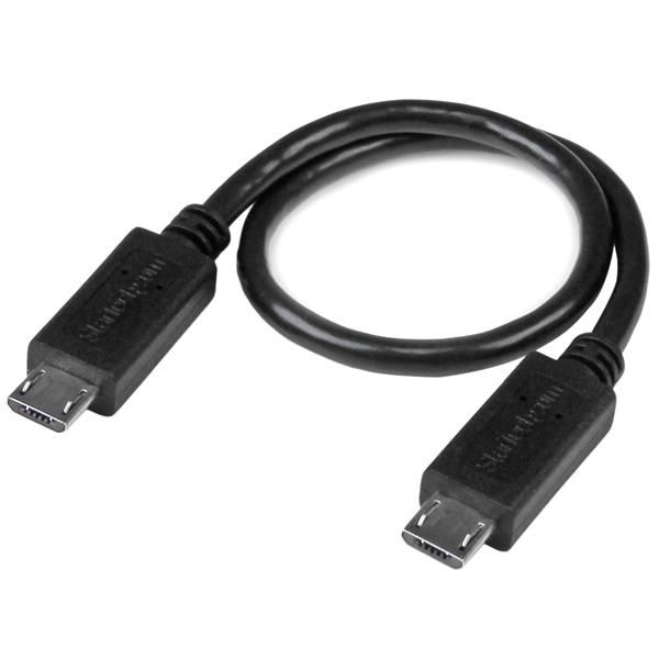 SYNX4386686 StarTech.com 8in USB OTG Cable - Micro USB to Micro USB - M/M - USB OTG Adapter - 8 inch