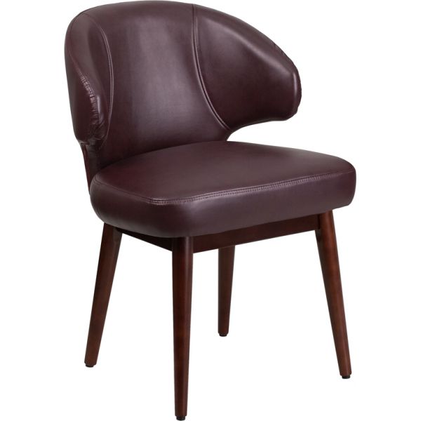 FHFBT3BGGG Flash Furniture Comfort Back Series Leather Reception-Lounge-Office Chair