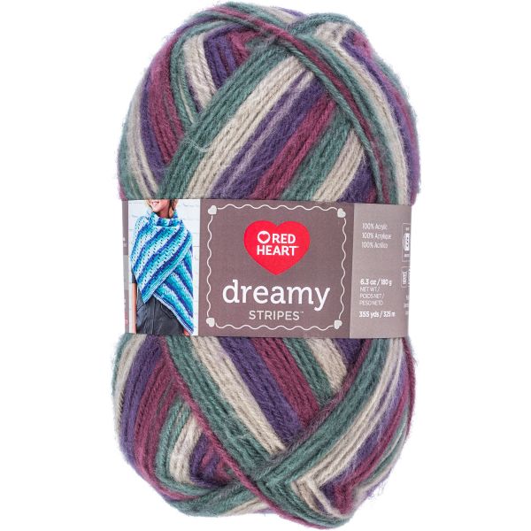 Red Heart Dreamy Stripes Yarn Mountain Top
