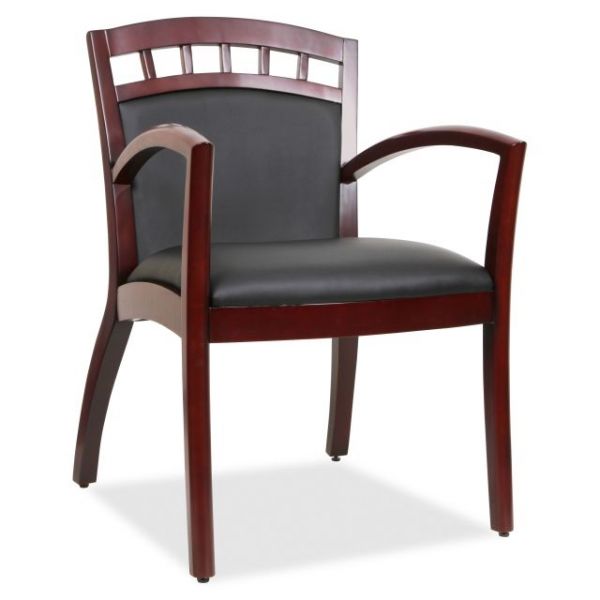LLR20013 Lorell Crowning Accent Wood Guest Chair