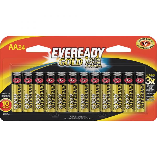 EVEA91BP24HTCT Eveready Gold Alkaline AA Batteries