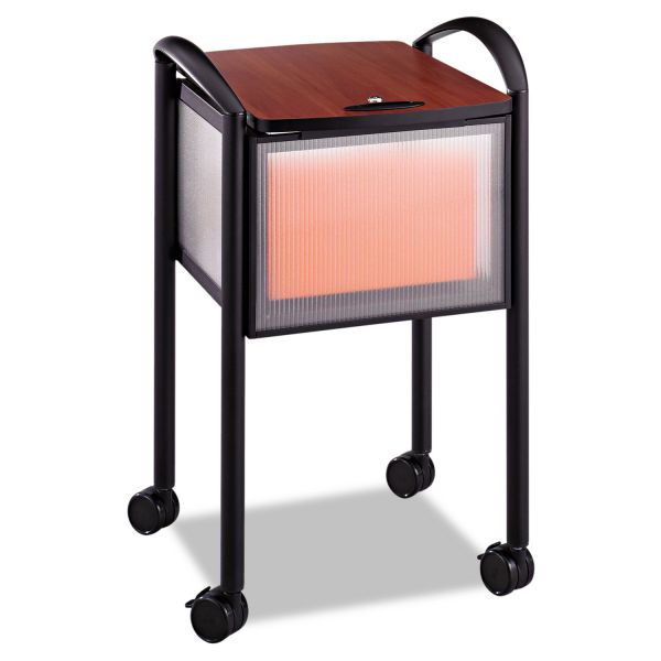 SAF5374BL Safco Impromptu Locking File Cart, 20-1/4w x 21-1/2d x 30-3/4h, Black