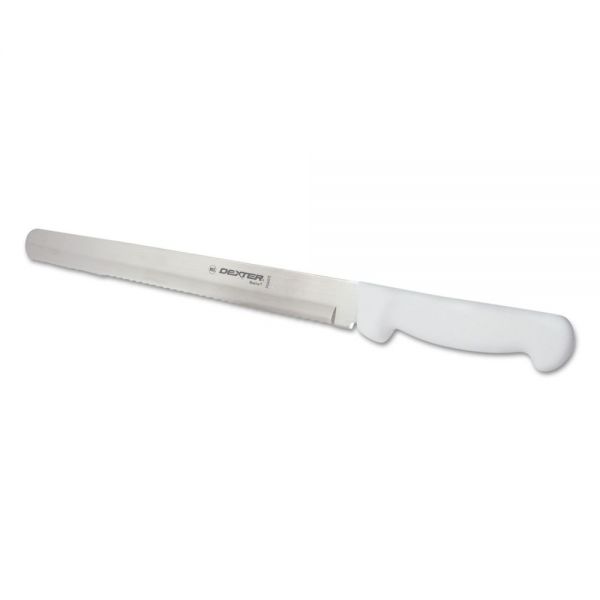 DXX31605 Dexter Basics Slicer Knife, White Polypropylene Handle, 12"
