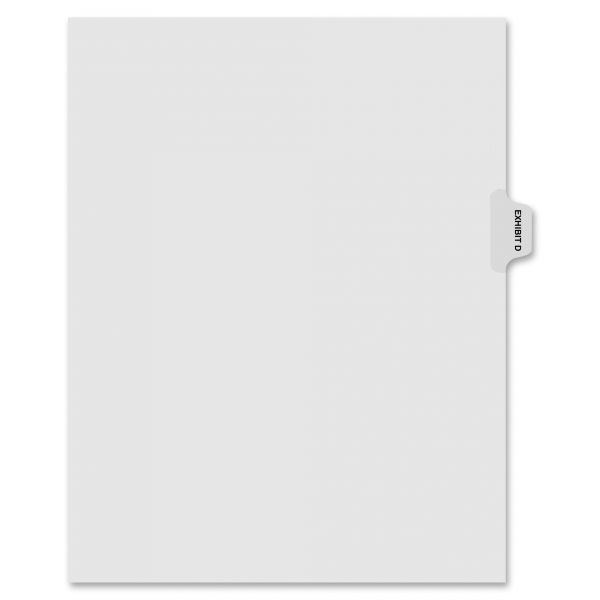 KLF91854 Kleer-Fax 90000 Series Side-Tab Legal Exhibit Index Dividers