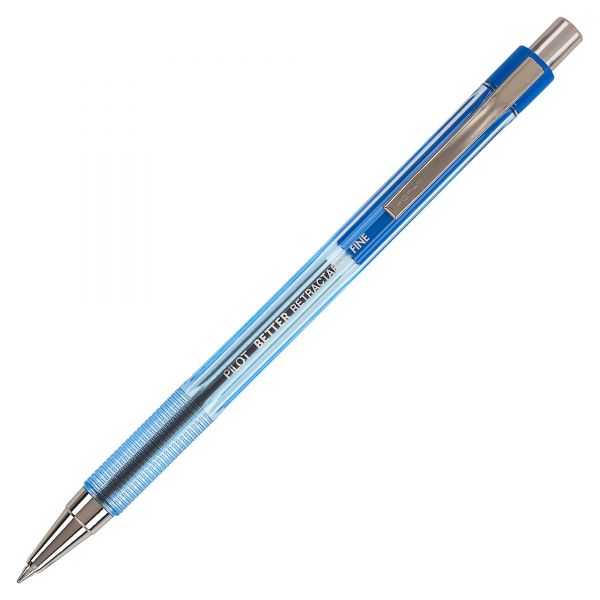 PIL30001 Pilot Better Ball Point Pen, Blue Ink, .7mm, Dozen