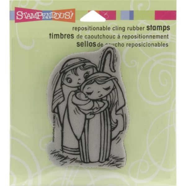 NOTM252669 Stampendous Christmas Cling Rubber Stamp 3.5"X4" Sheet