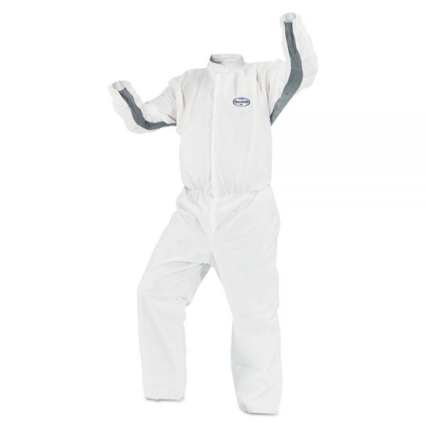 KCC46134 KleenGuard* A30 Splash/Particle Protection iFLEX Stretch Coverall, X-Large, White, 25/Ctn