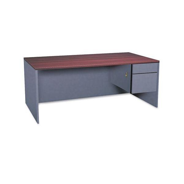 GLBA3672SPRACSG Global Adaptabilities Single Right Pedestal Computer Desk