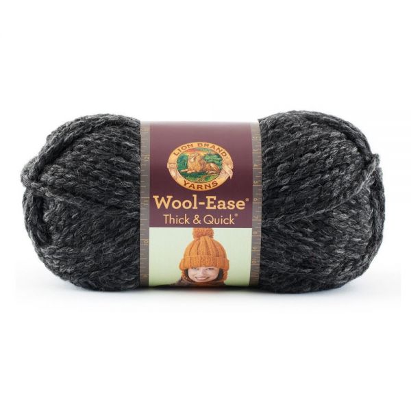 NOTM067199 Lion Brand Wool-Ease Thick & Quick Yarn - Charcoal