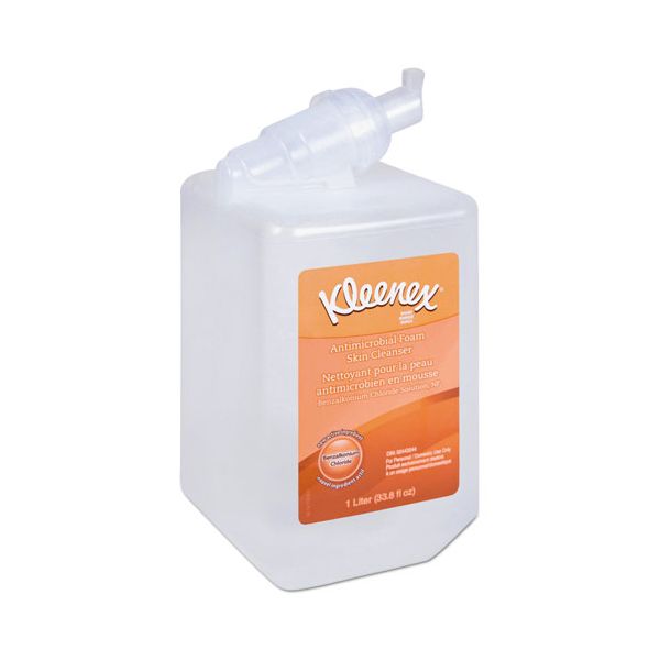 KCC91554 Kleenex Antimicrobial Foam Skin Cleanser, Fresh Scent, 1000mL Bottle