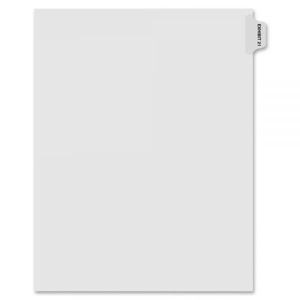 KLF80121 Kleer-Fax 80000 Series Side Tab Legal Exhibit Index Dividers