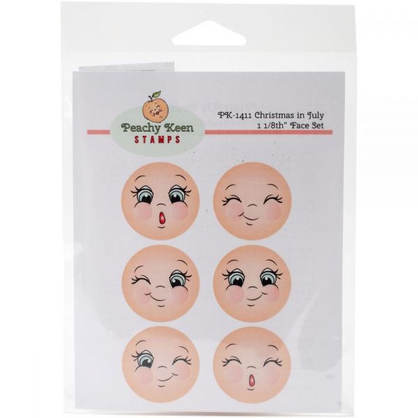 NOTM335311 Peachy Keen Stamps Clear Face Assortment 6/Pkg