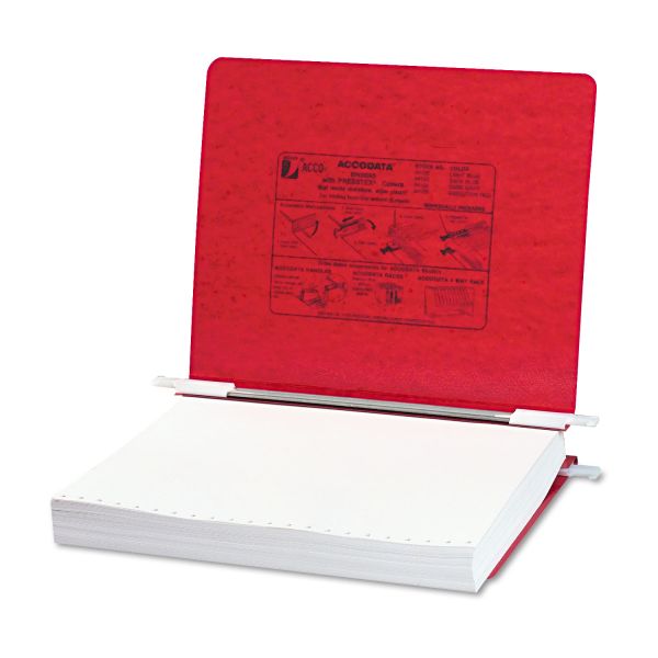 ACC54129 ACCO PRESSTEX Covers w/Storage Hooks, 6" Cap, 11 x 8 1/2, Executive Red