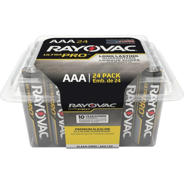 RAYALAAA24PPJCT Rayovac Ultra Pro Alka AAA24 Batteries Storage Pak