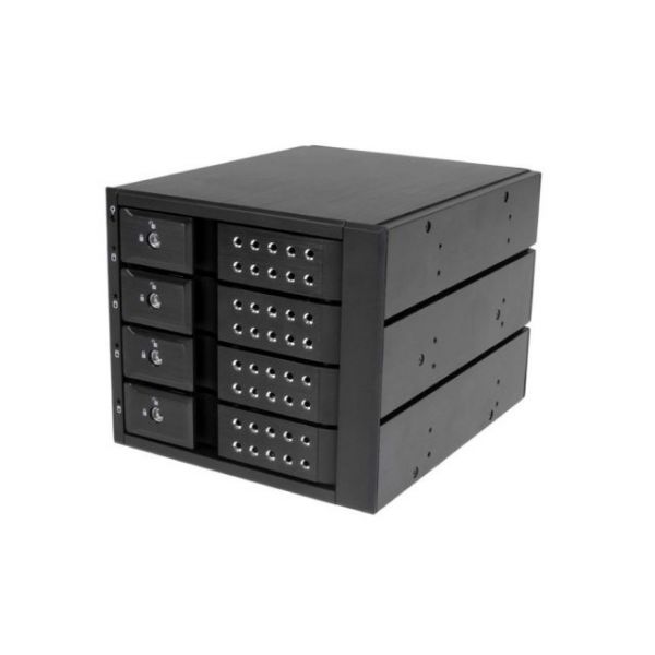 SYNX4056859 StarTech.com 4 Bay Aluminum Trayless Hot Swap Mobile Rack Backplane for 3.5in SAS II/SATA III - 6 Gbps HDD