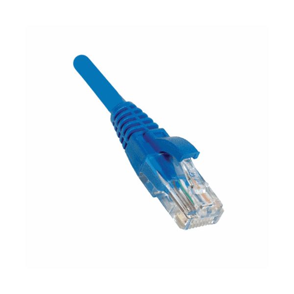 SYNX3163049 Weltron 10ft Cat5E Blue Patch Cable w/ Boot