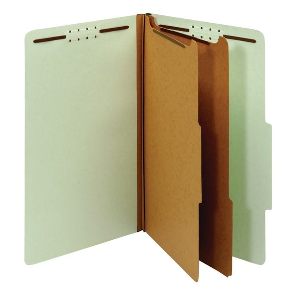 Pressboard Classification Folders With Fasteners, Legal Size (81/2" x