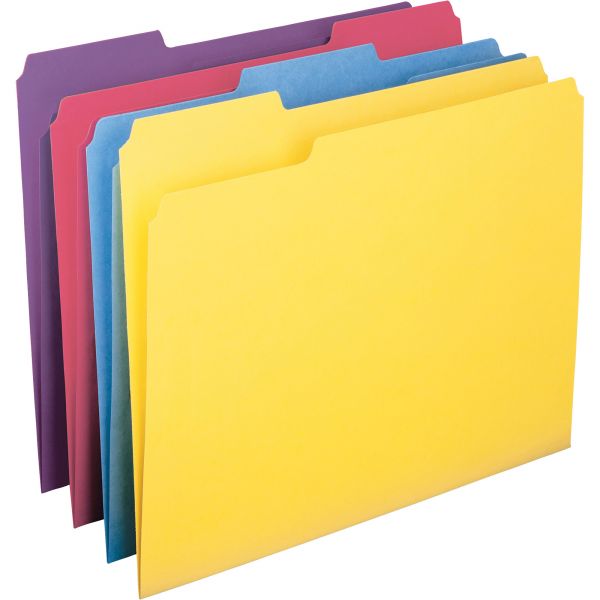 SMD10349 Smead Colored File Folders with Antimicrobial Product Protection