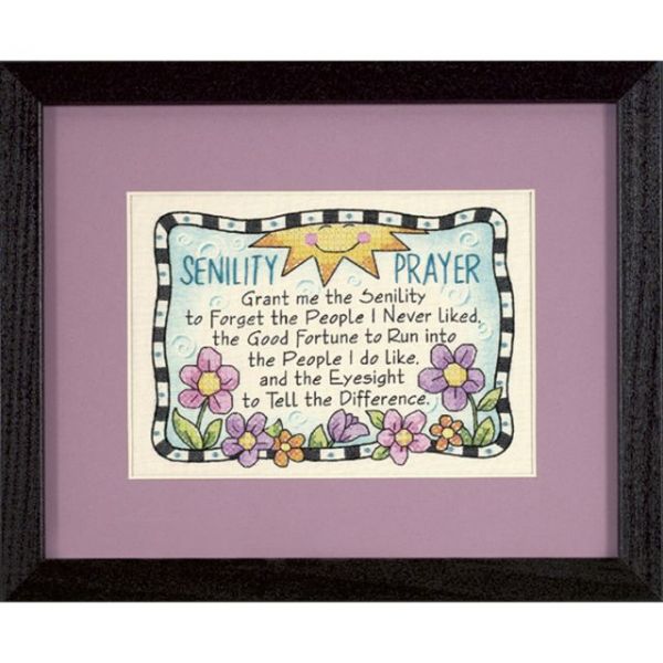 NOTM261959 Dimensions Senility Prayer Mini Stamped Cross Stitch Kit