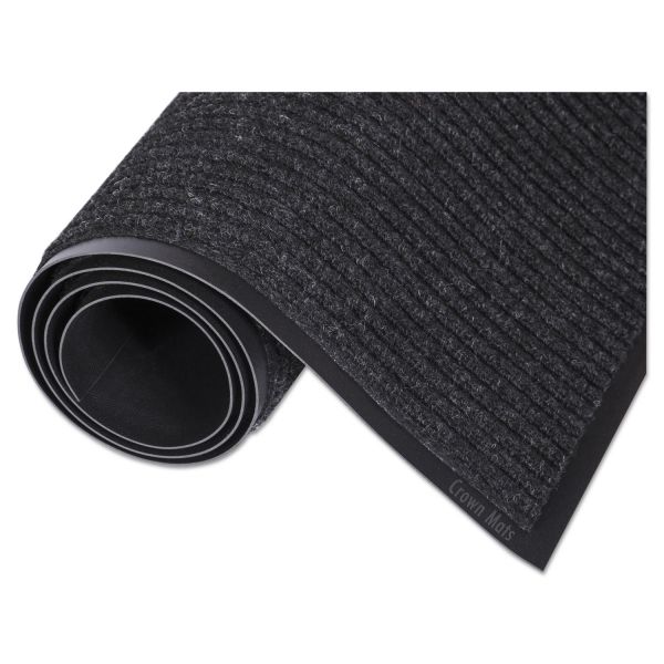 CWNNR0035CH Crown Needle Rib Wipe & Scrape Mat, Polypropylene, 36 x 60, Charcoal