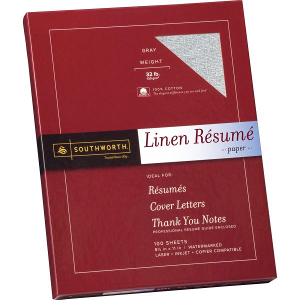 SOURD18GCFLN Southworth Fine Linen Resume Paper