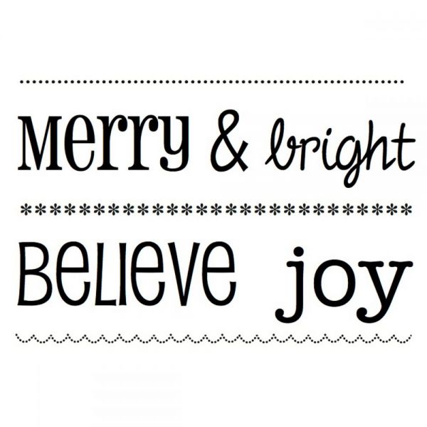 NOTM404473 SRM BIG Sentiment Clear Stamps 4"X6"