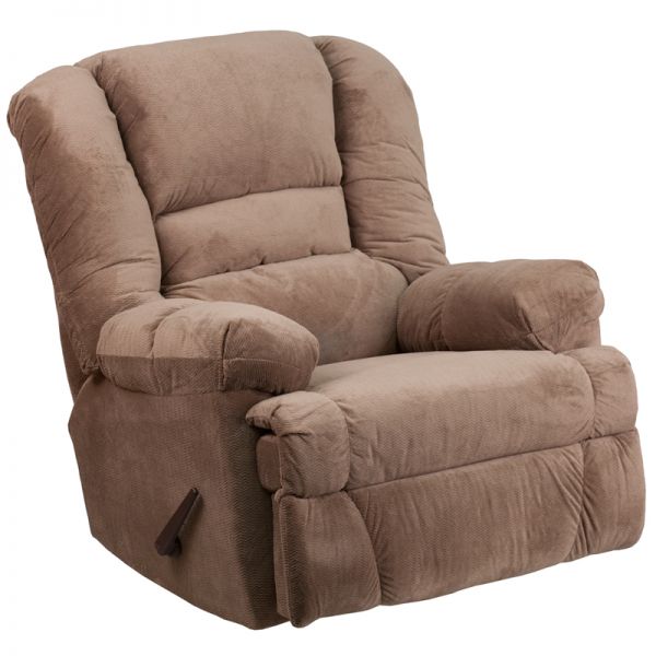 FHFWM9830801GG Flash Furniture Contemporary Dynasty Camel Microfiber Rocker Recliner